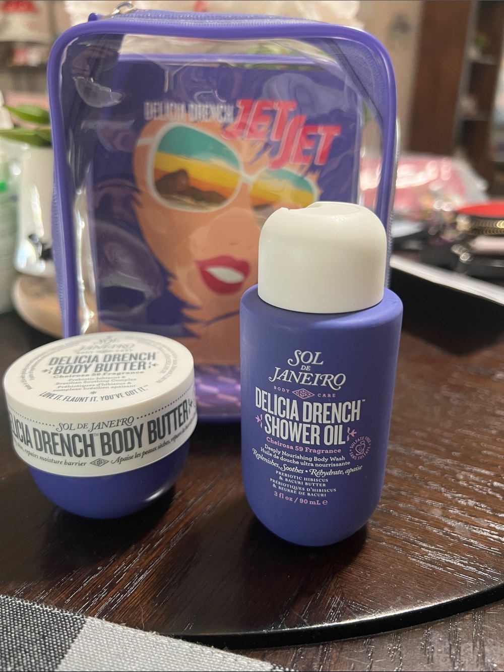 New Sol de Janeiro Delicia Drench Body Butter & Shower Set - Purple